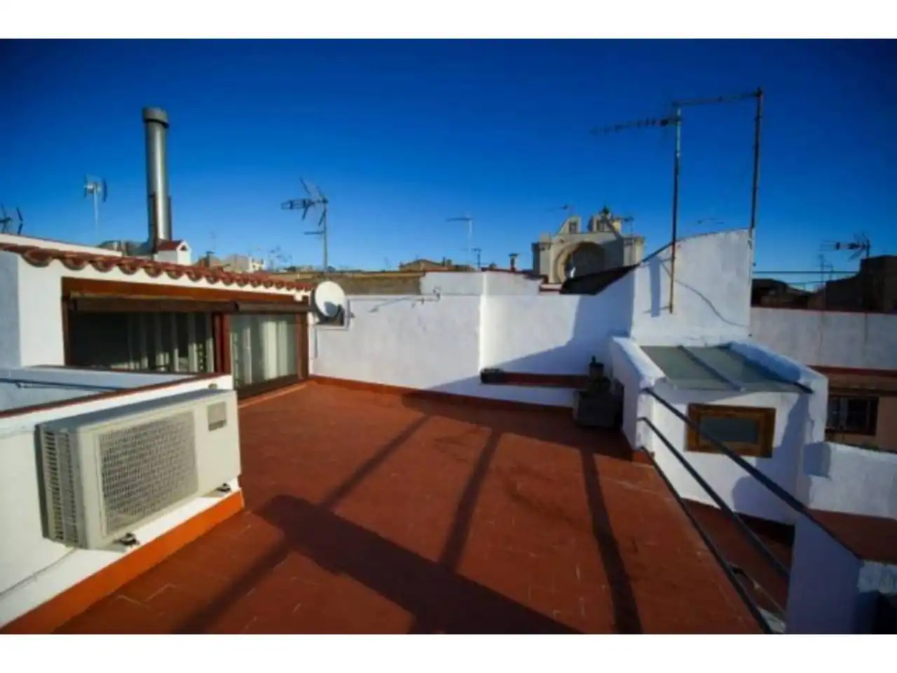 Terrasse von Dachboden zur Miete in San Rafael del Río mit Klimaanlage, Heizung und Parkett