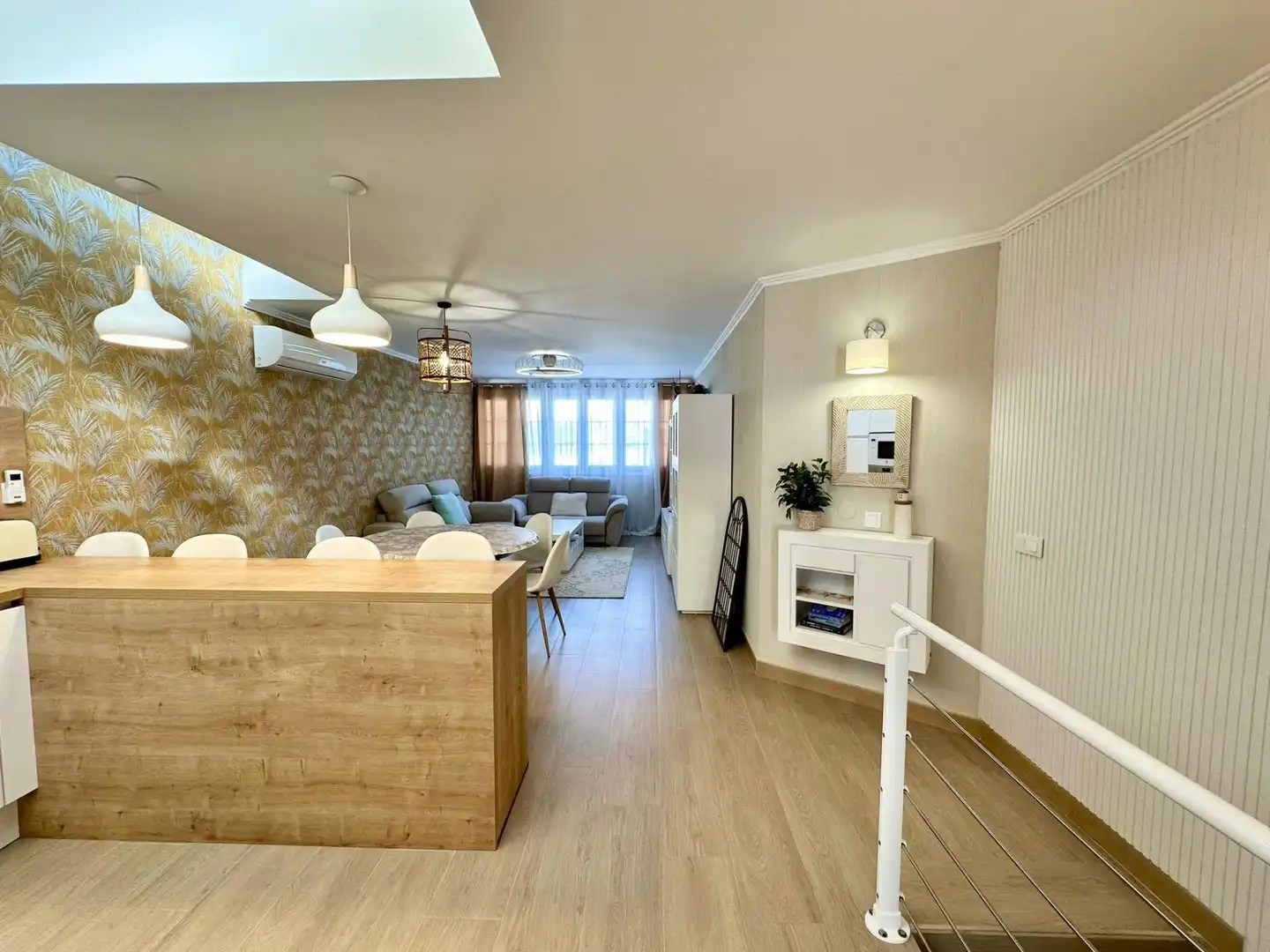 Living room of Detached homes for sale in Roquetas de Mar  with Air Conditioner, Heating and Furnished