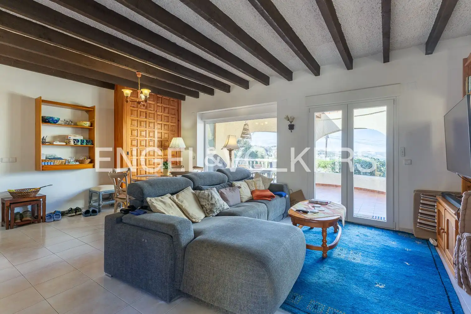 Sala de estar de Casa o chalet en venta en Jávea / Xàbia con Aire acondicionado, Calefacción y Jardín privado