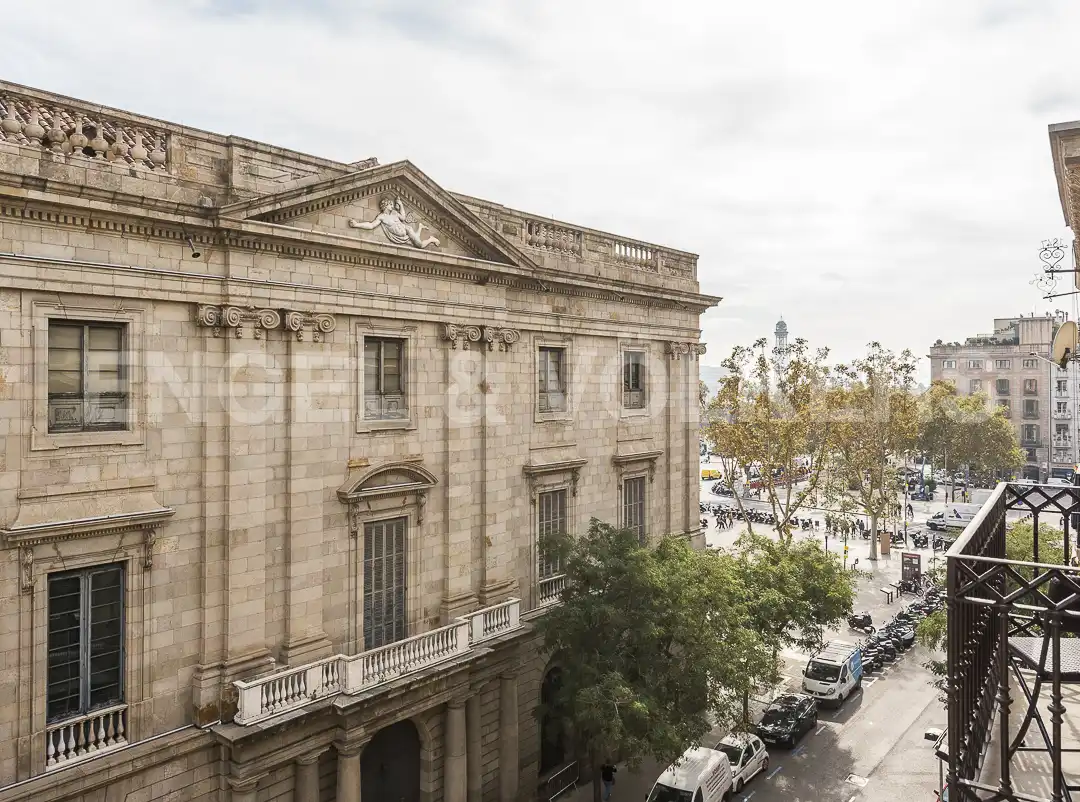 Vista exterior de Pis de lloguer en Barcelona amb Aire condicionat, Calefacció i Moblat
