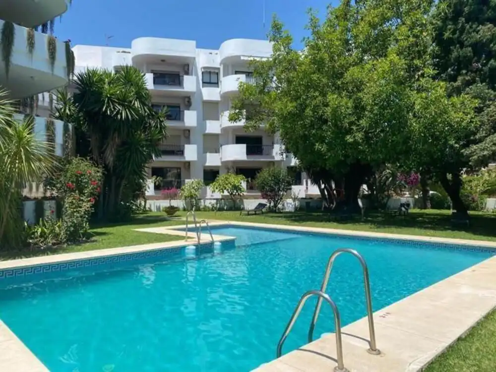 Swimming pool of Ground floor for rent in Marbella  with Air Conditioner, Terrace and Furnished