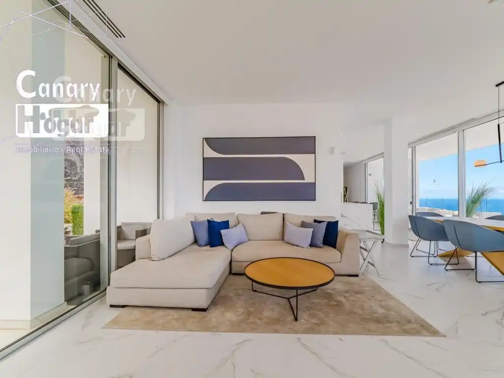 Sala de estar de Ático en venta en Santiago del Teide con Jardín privado y Piscina