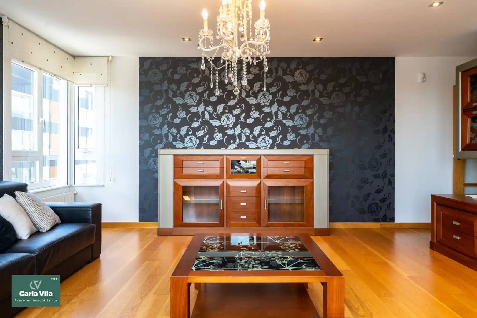 Sala d'estar de Pis de lloguer en Lugo amb Calefacció, Parquet i Traster