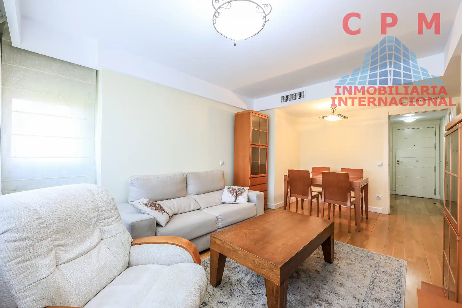 Wohnzimmer von Wohnung zur Miete in Madrid mit Klimaanlage, Heizung und Parkett