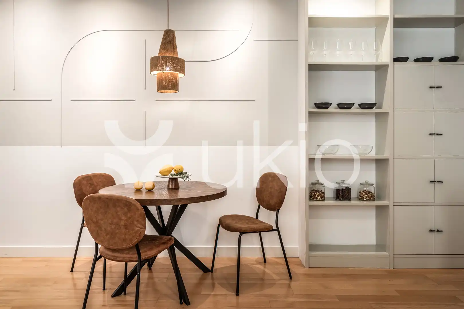 Dining room of Apartments for rent in Madrid  with Heating, Oven and Washing machine