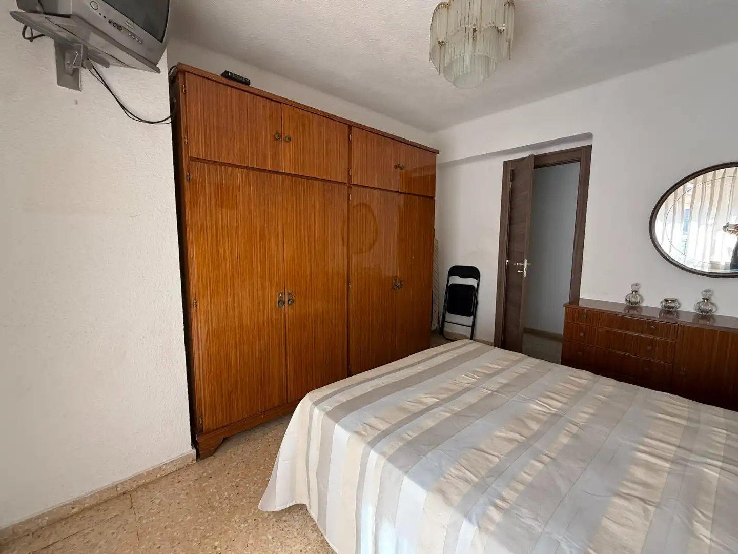 Bedroom of Flat for sale in Benetússer  with Air Conditioner, Heating and Balcony