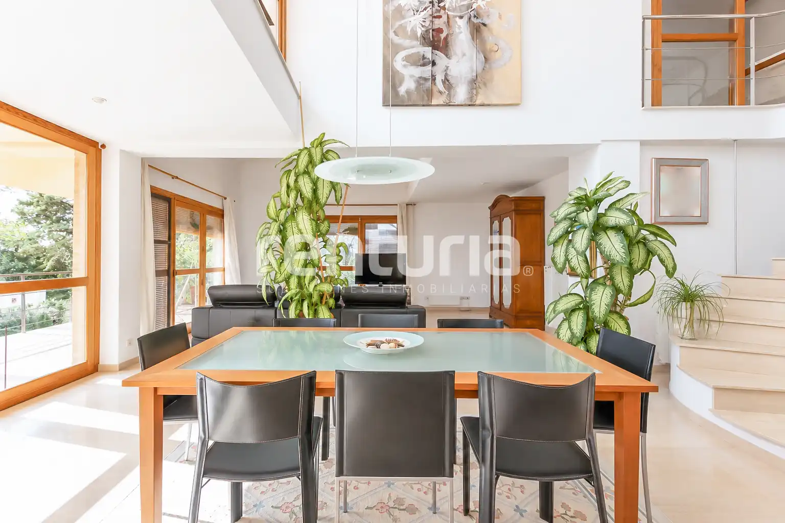 Dining room of Houses for sale in Sagunto / Sagunt  with Air Conditioner, Heating and Private garden