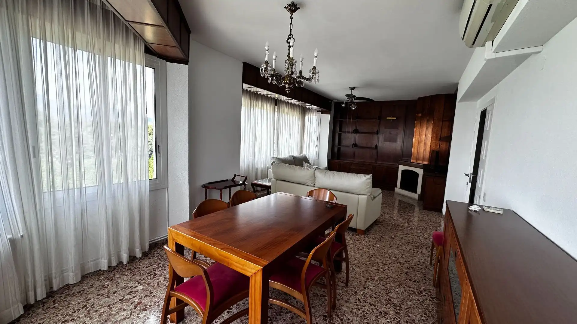 Living room of Flat for rent in Tortosa  with Air Conditioner, Terrace and Furnished