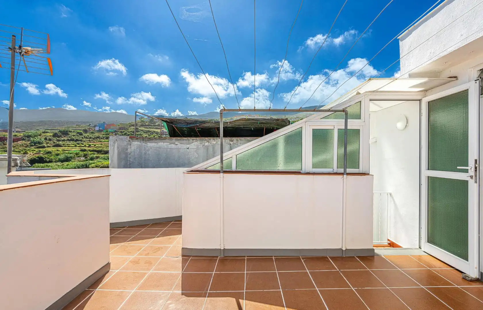 Terrasse von Einfamilien-Reihenhaus zur Miete in Los Realejos pueblo