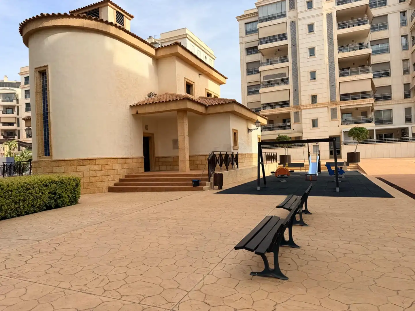 Exterior view of Flat for sale in Elche / Elx  with Air Conditioner, Heating and Private garden