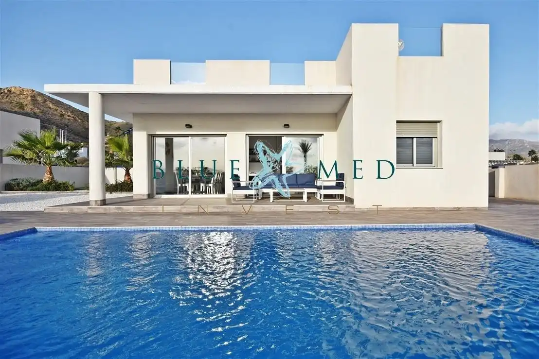 Piscina de Casa o chalet en venta en Mazarrón con Aire acondicionado, Calefacción y Jardín privado