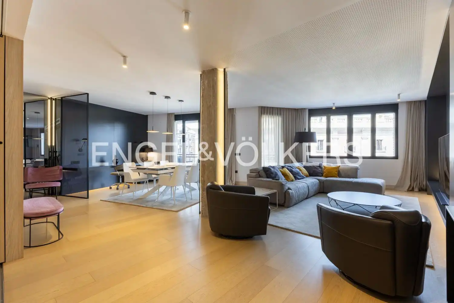 Wohnzimmer von Wohnung zum Verkauf in  Valencia Capital mit Klimaanlage, Heizung und Parkett