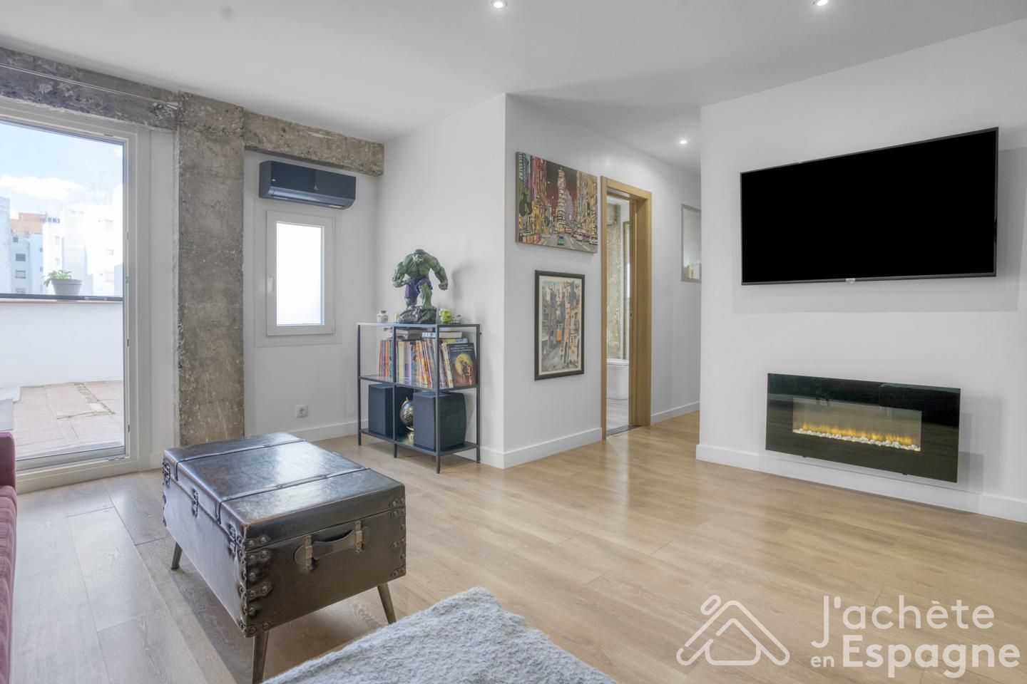 Living room of Apartment for sale in Sagunto / Sagunt  with Air Conditioner, Heating and Terrace