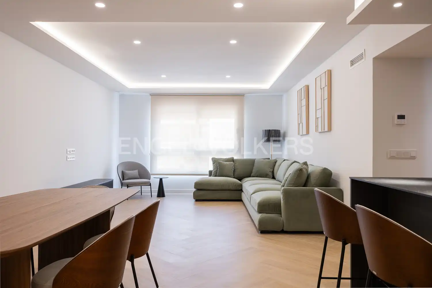 Sala d'estar de Pis de lloguer en Valencia amb Aire condicionat, Calefacció i Parquet
