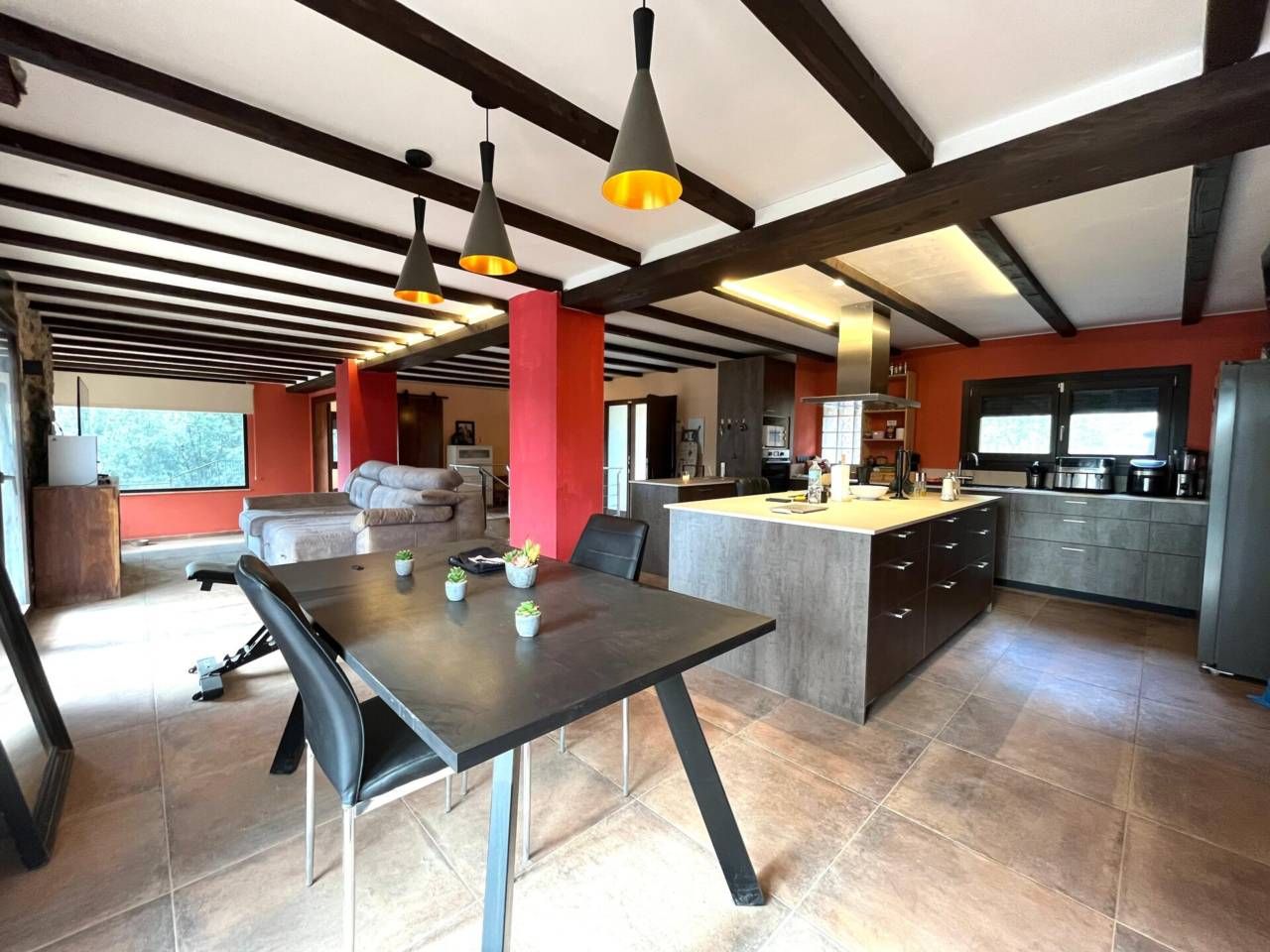 Kitchen of House or chalet for sale in Sant Aniol de Finestres  with Heating, Private garden and Terrace