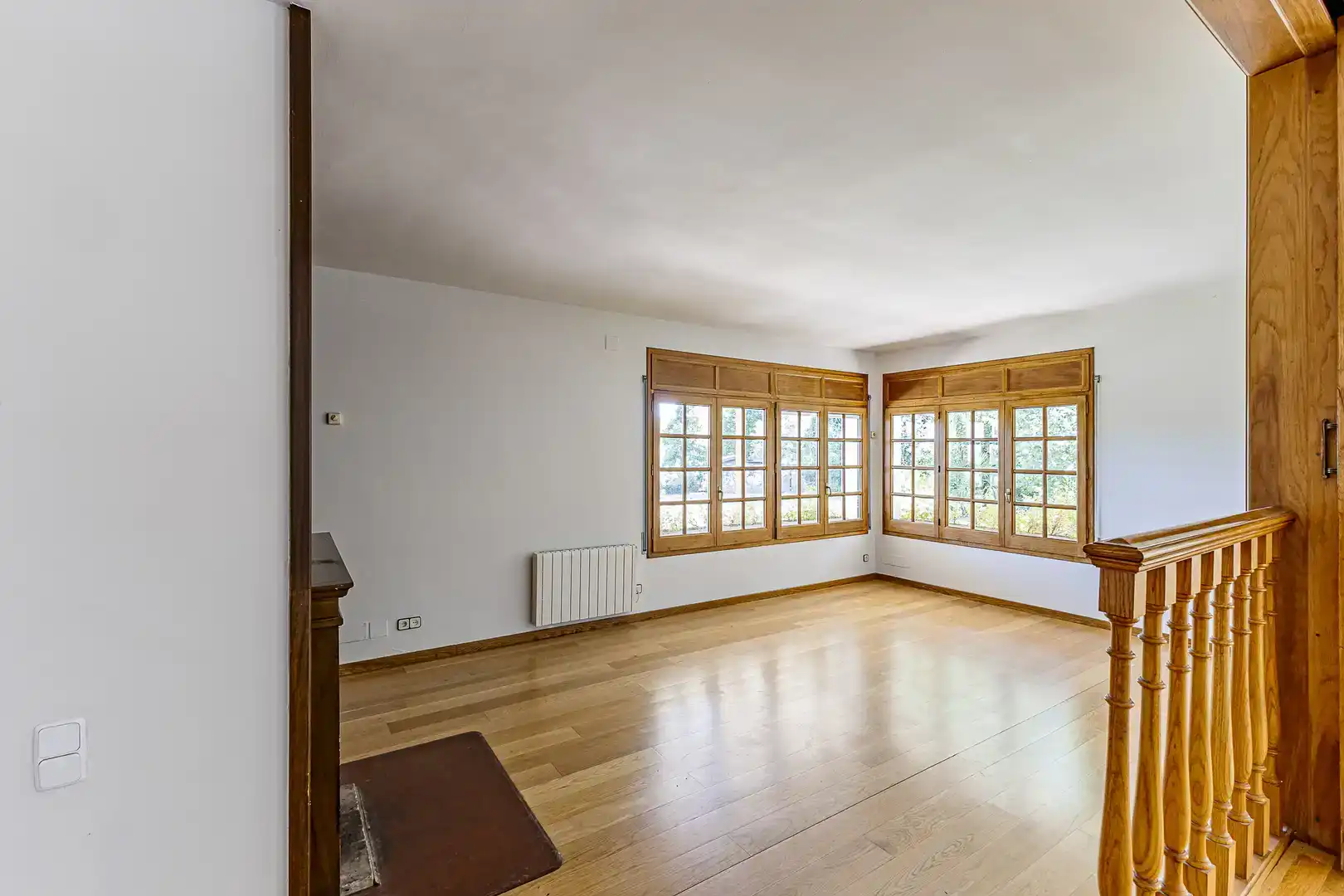 Sala de estar de Casa o chalet de alquiler en Sant Cugat del Vallès con Aire acondicionado, Jardín privado y Parquet