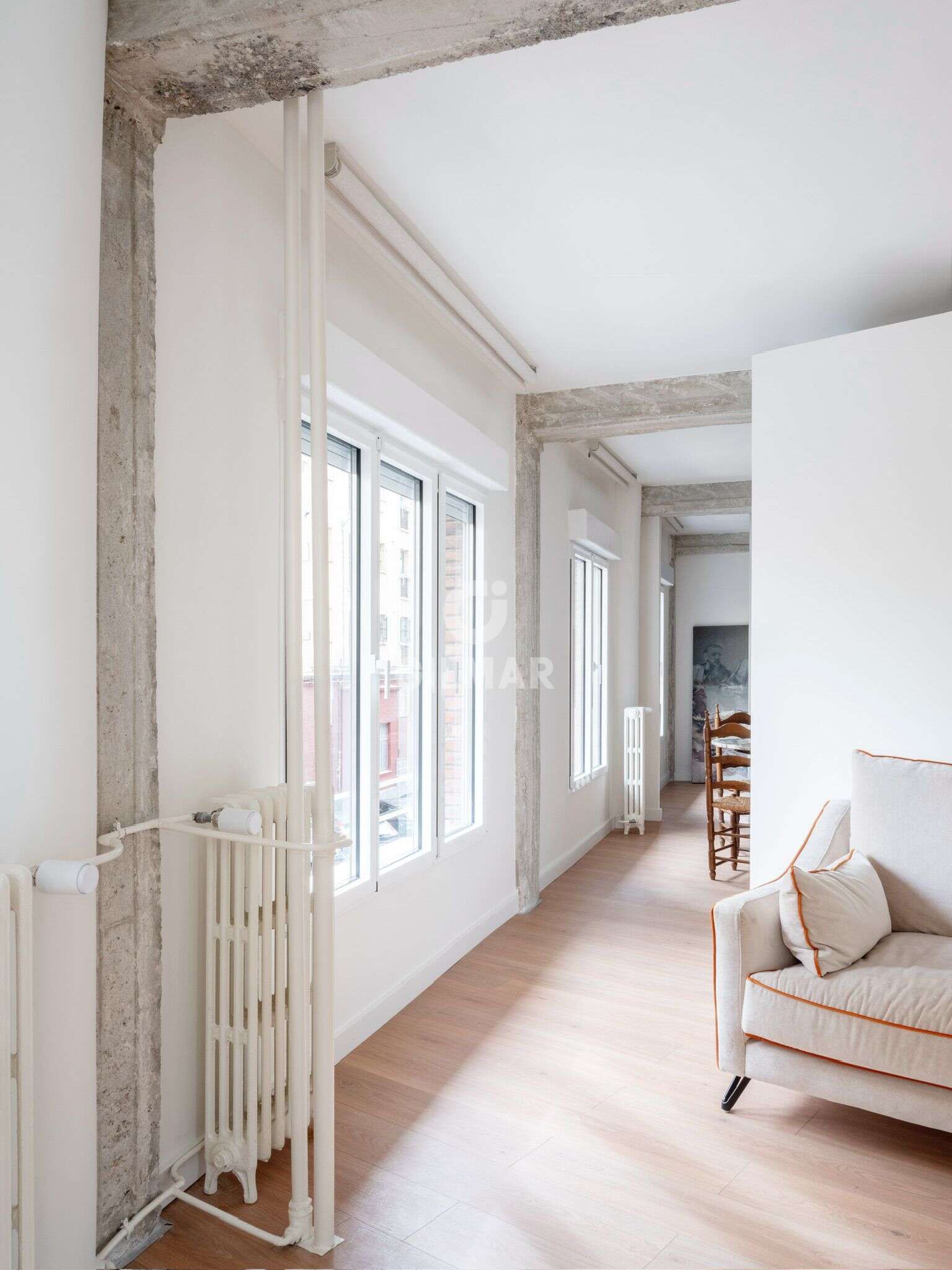 Bedroom of Flat for sale in  Madrid Capital  with Heating