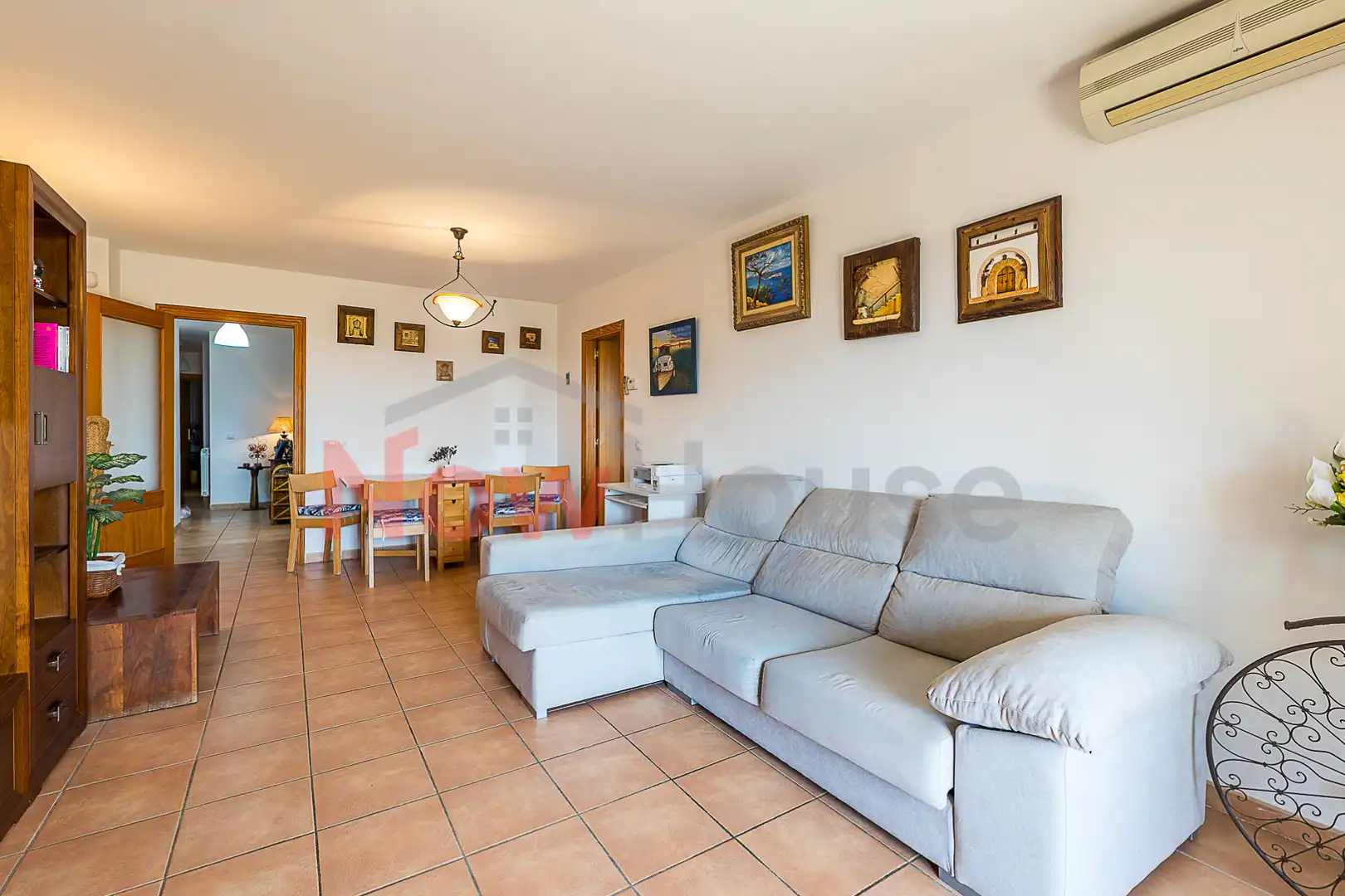 Wohnzimmer von Erdgeschoss zum Verkauf in Santa Margalida mit Klimaanlage, Heizung und Terrasse