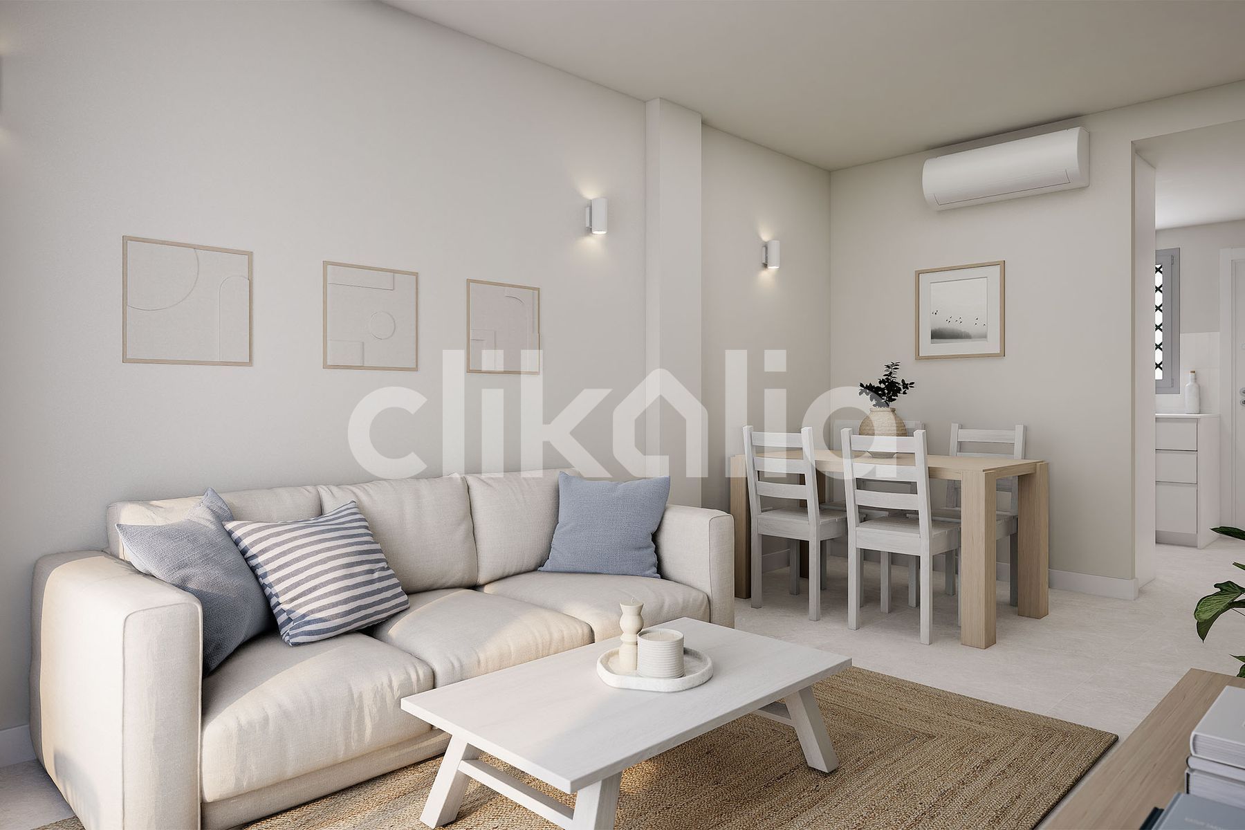 Sala d'estar de Pis en venda en Marbella amb Aire condicionat, Jardí privat i Terrassa