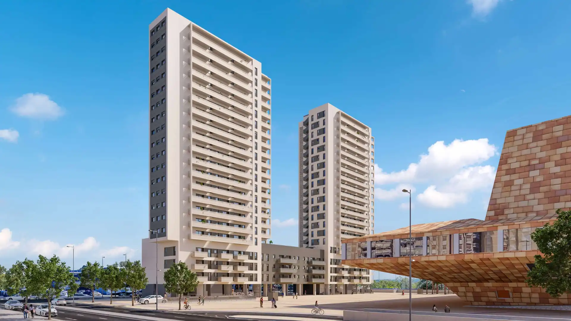 Außenansicht von Wohnung zum Verkauf in Lleida mit Klimaanlage, Heizung und Parkett