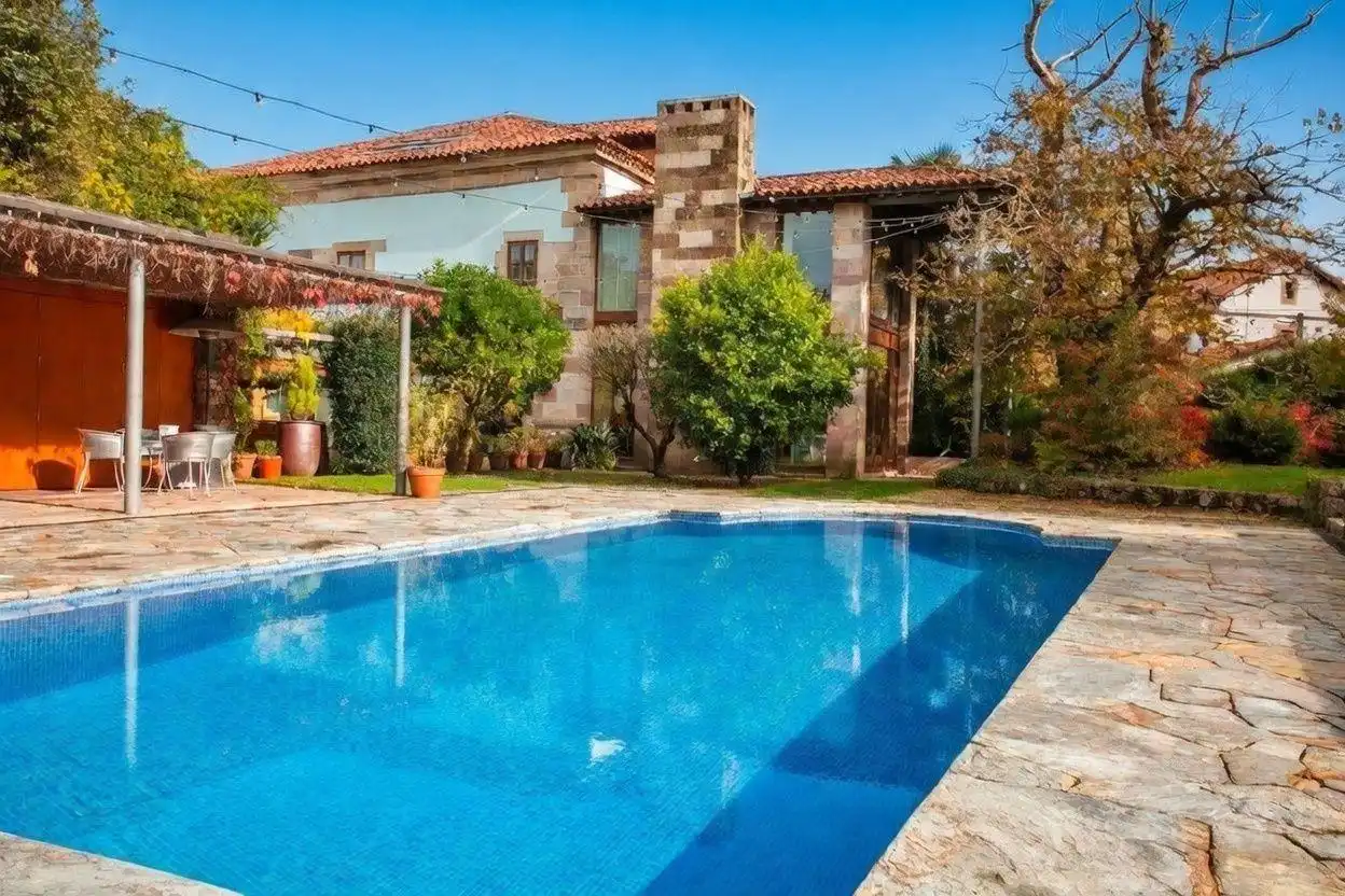 Piscina de Casa o chalet en venta en Mazcuerras con Jardín privado y Piscina