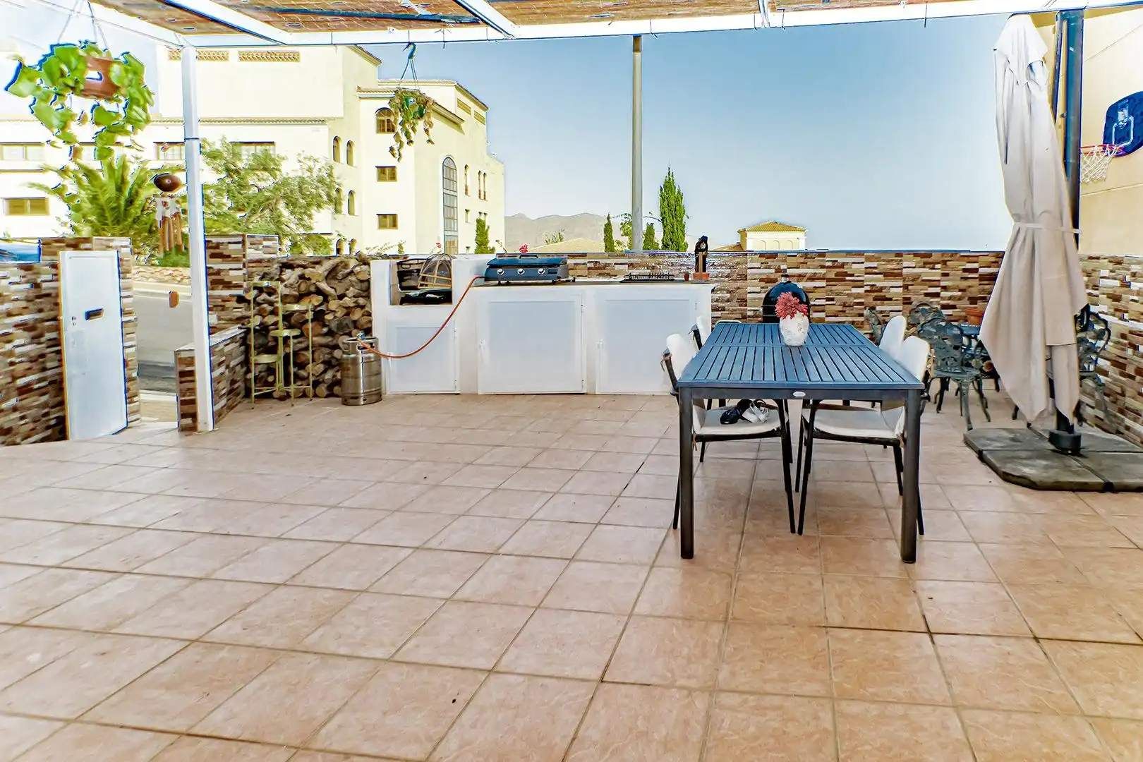 Terrassa de Casa adosada en venda en Vícar amb Aire condicionat, Calefacció i Jardí privat
