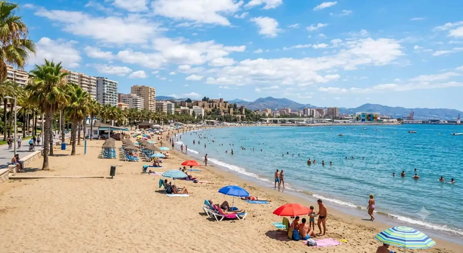 Vista exterior de Estudi per a compartir en Málaga amb Aire condicionat, Terrassa i Moblat