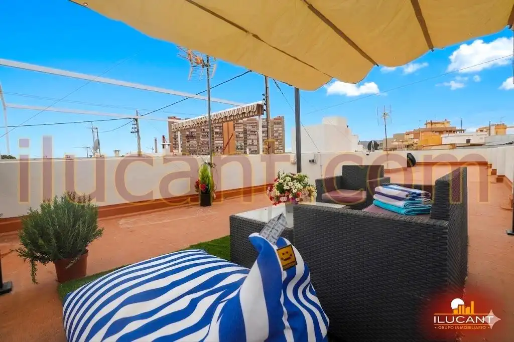Terrace of Attic for sale in Alicante / Alacant  with Terrace and Furnished