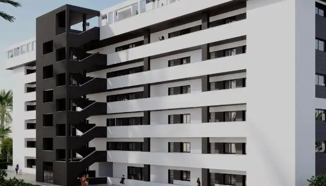 Vista exterior de Apartament en venda en Torrevieja amb Aire condicionat, Calefacció i Terrassa