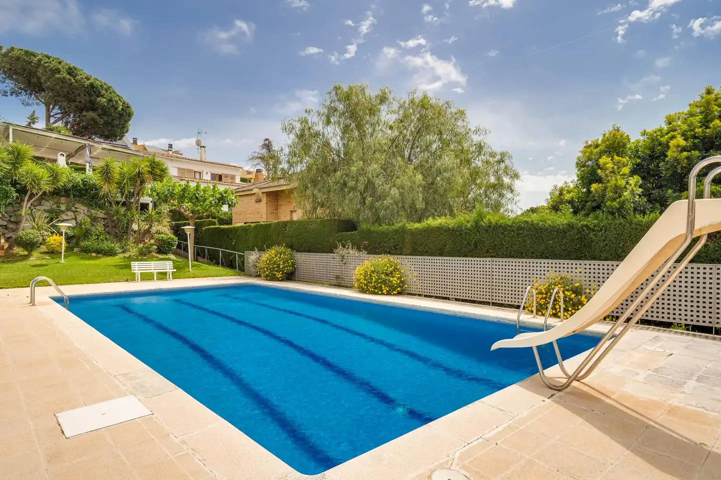 Piscina de Casa o xalet en venda en Teià amb Calefacció, Jardí privat i Terrassa