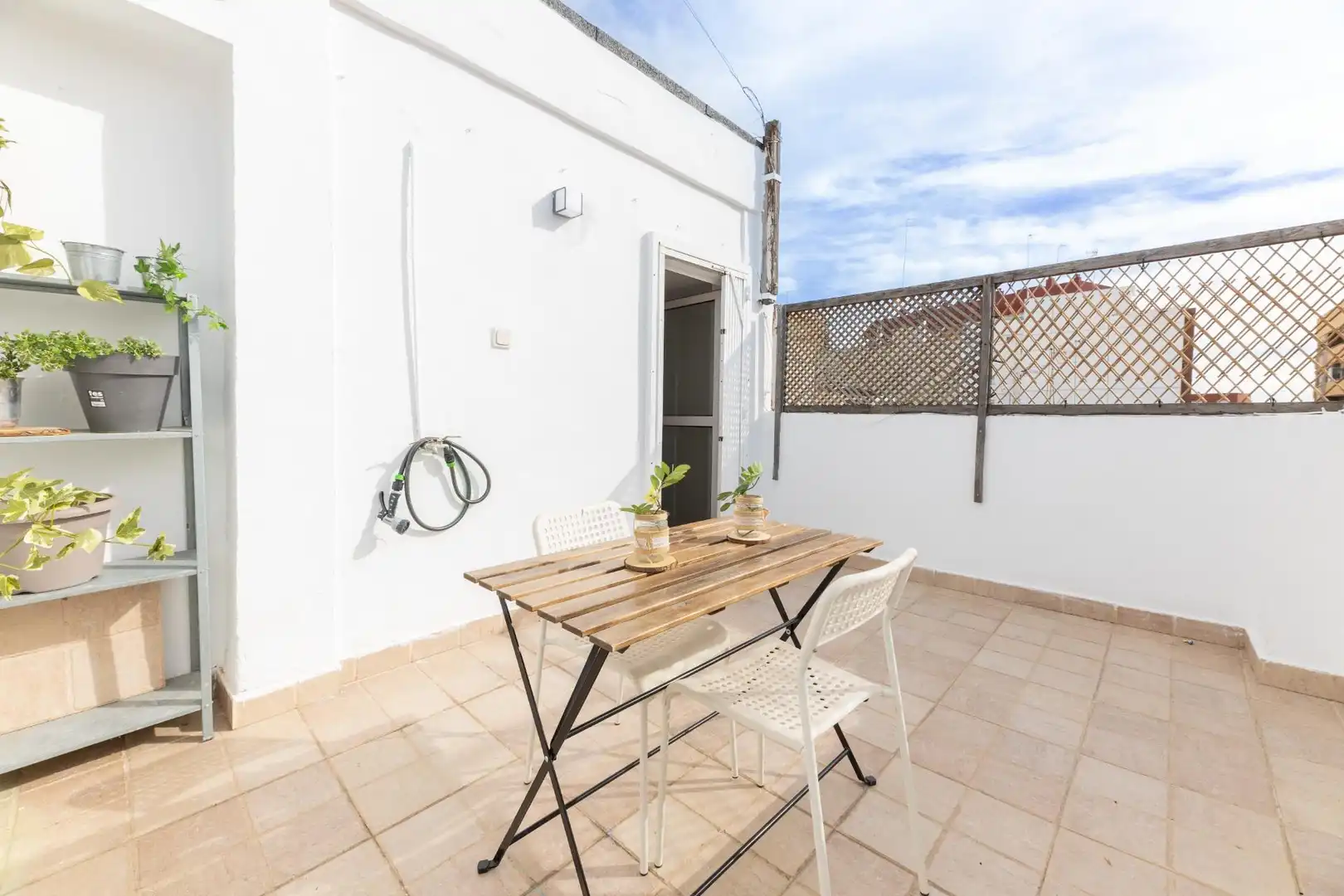 Terrasse von Wohnung zum Verkauf in Mislata mit Klimaanlage, Terrasse und Möbliert