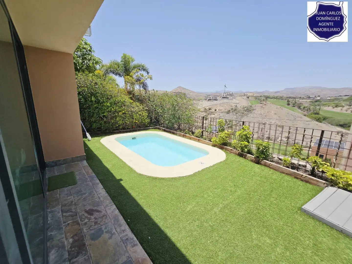 Schwimmbecken von Haus oder Chalet zum Verkauf in San Bartolomé de Tirajana mit Klimaanlage, Privatgarten und Terrasse