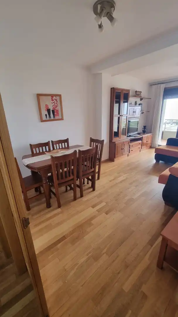 Dining room of Flat for rent in Sanxenxo  with Heating, Terrace and Furnished