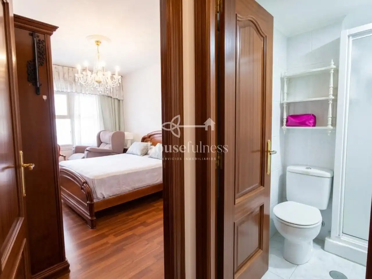 Schlafzimmer von Wohnung zum Verkauf in Ferrol mit Heizung, Abstellraum und Möbliert