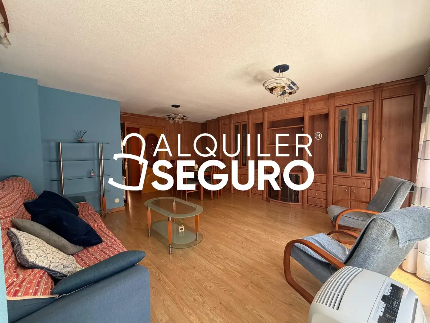Sala d'estar de Pis de lloguer en Madrid amb Calefacció, Terrassa i Moblat