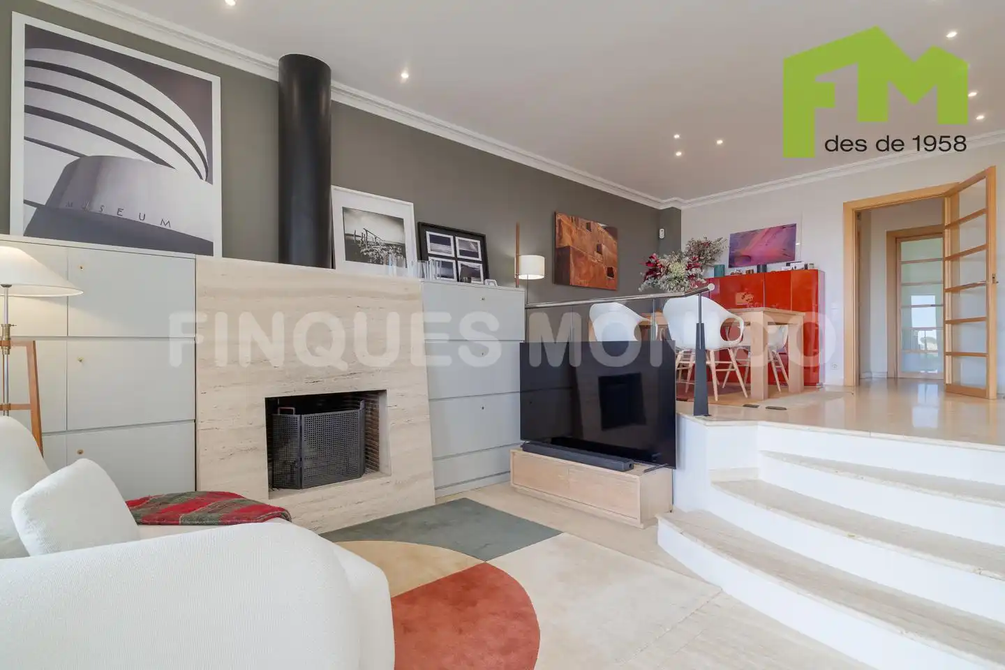 Sala de estar de Casa o chalet en venta en Teià con Calefacción, Jardín privado y Terraza