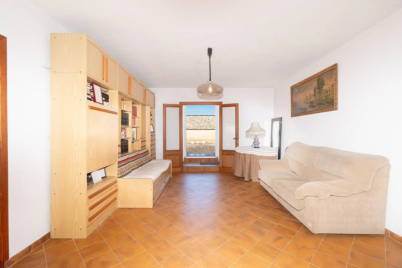Sala d'estar de Casa o xalet en venda en Sencelles amb Jardí privat, Terrassa i Traster