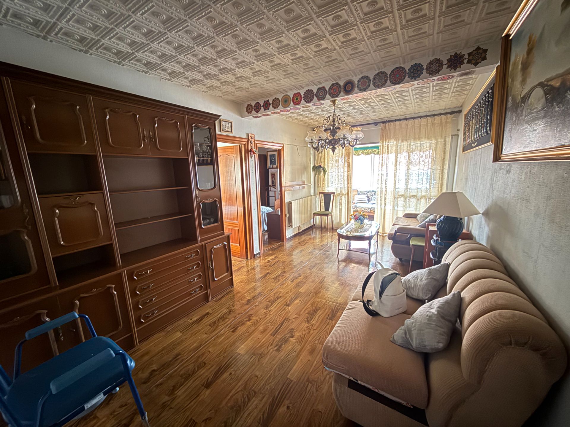 Sala d'estar de Pis en venda en Palencia Capital amb Calefacció, Parquet i Terrassa