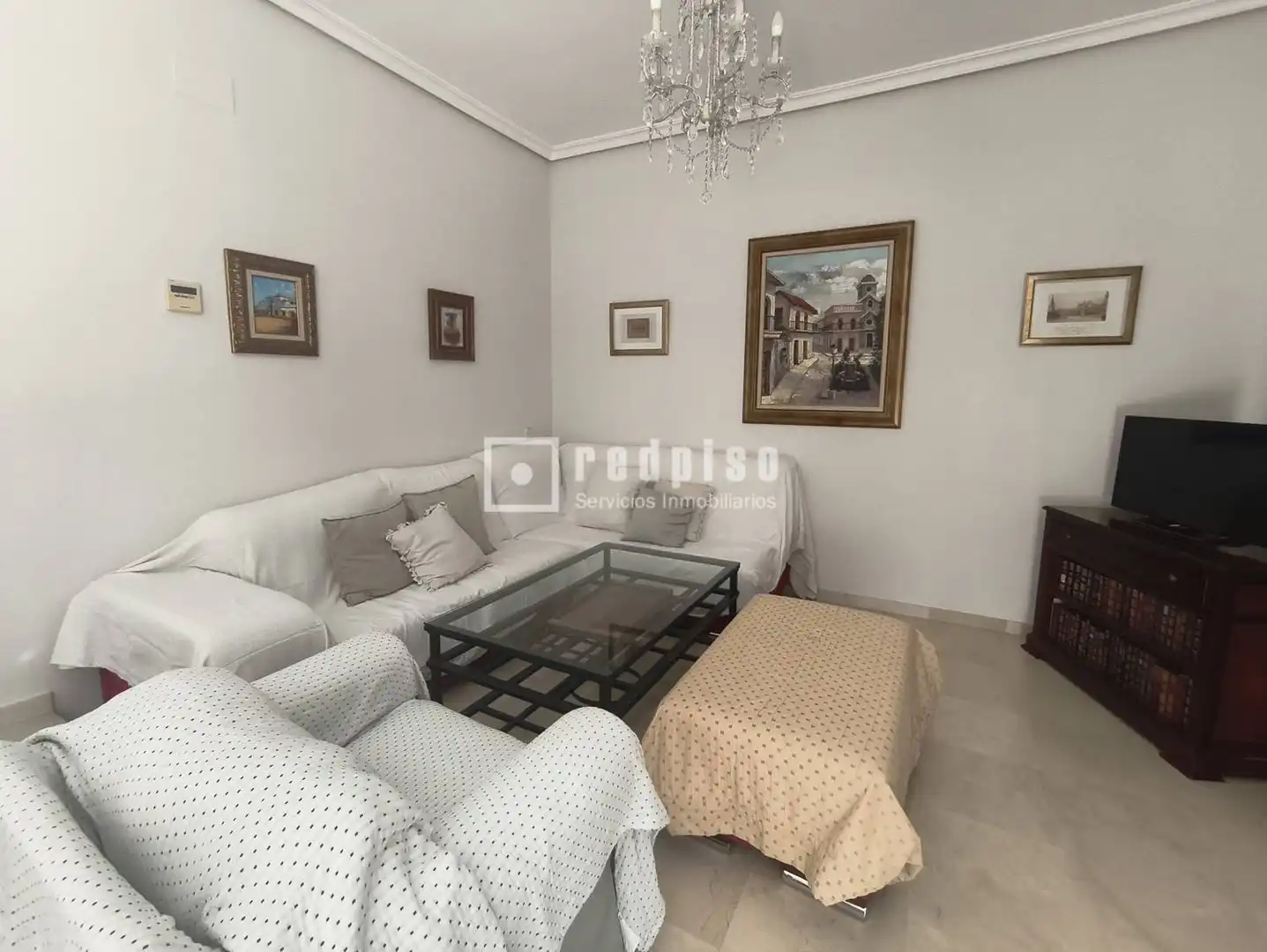 Sala de estar de Piso de alquiler en Sevilla con Aire acondicionado, Terraza y Amueblado