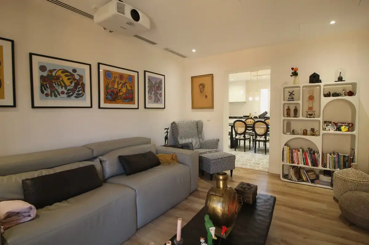 Sala d'estar de Pis en venda en  Palma de Mallorca amb Aire condicionat, Parquet i Moblat