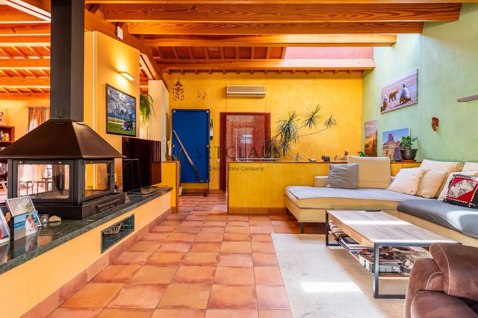 Sala d'estar de Casa o xalet en venda en Argentona amb Aire condicionat, Calefacció i Parquet