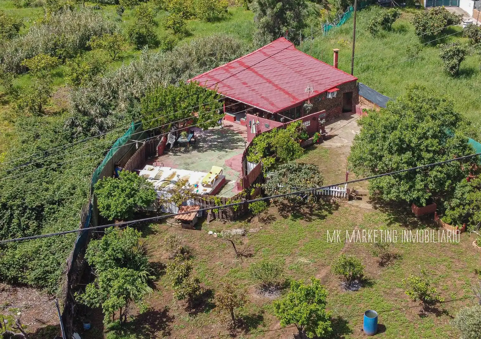 Jardí de Finca rústica en venda en Valsequillo de Gran Canaria amb Aire condicionat, Terrassa i Piscina