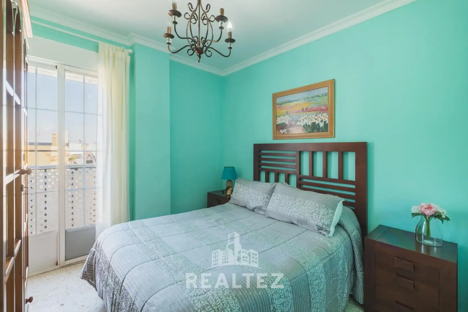 Bedroom of Flat for sale in Sanlúcar de Barrameda  with Air Conditioner, Heating and Balcony