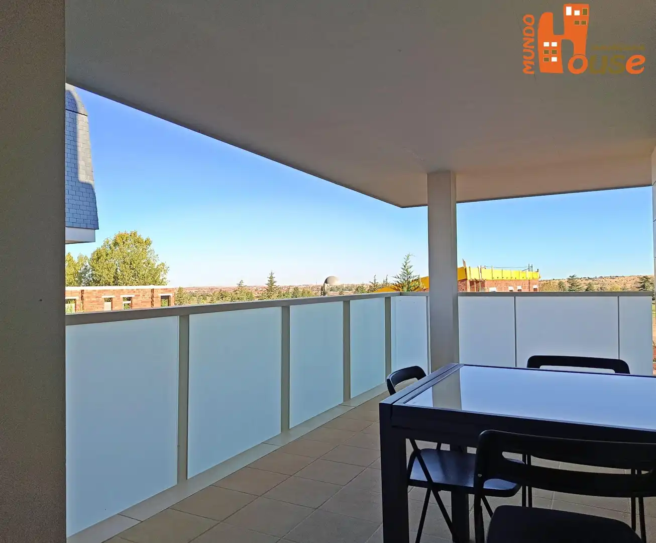 Terrasse von Wohnung zur Miete in Palazuelos de Eresma mit Klimaanlage, Heizung und Terrasse
