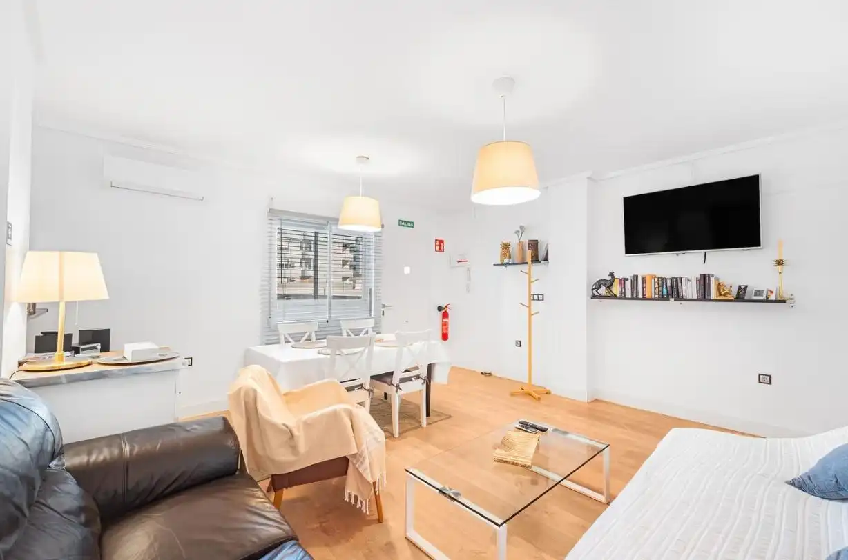 Wohnzimmer von Wohnungen zur Miete in Torrevieja mit Klimaanlage, Heizung und Privatgarten