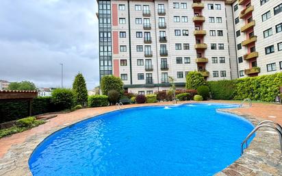 Swimming pool of Flat for sale in A Coruña Capital   with Heating, Private garden and Storage room