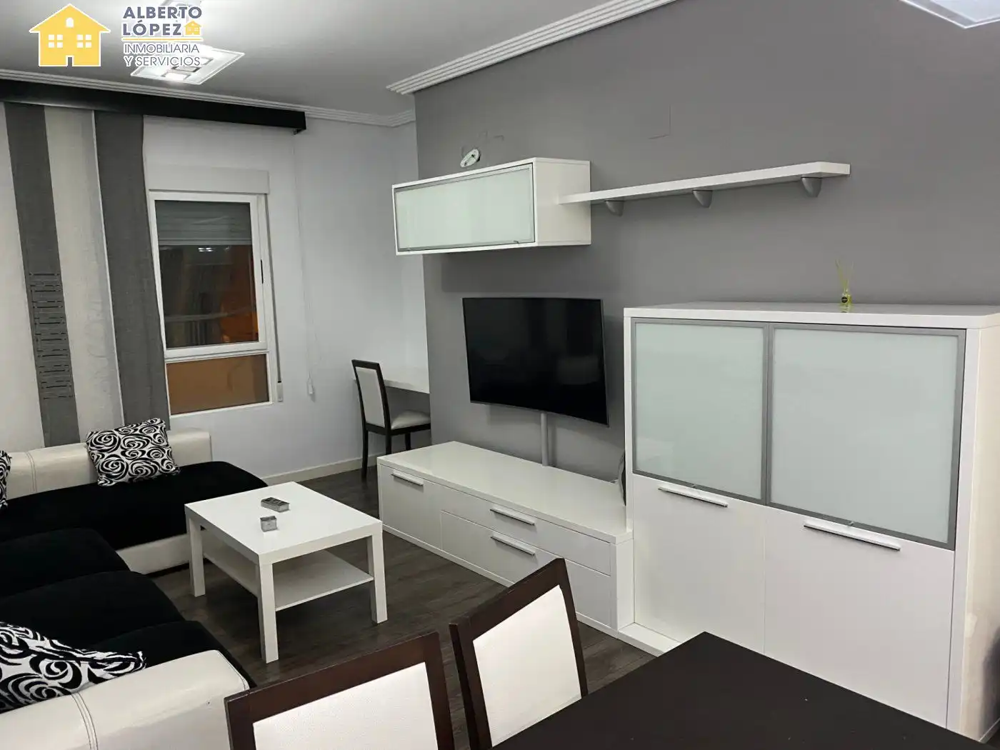 Sala d'estar de Pis de lloguer en Elche / Elx amb Aire condicionat, Calefacció i Moblat