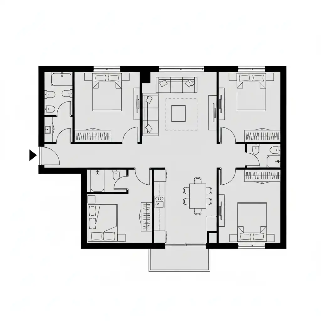 Flat for rent in Marbella  with Air Conditioner, Terrace and Community pool
