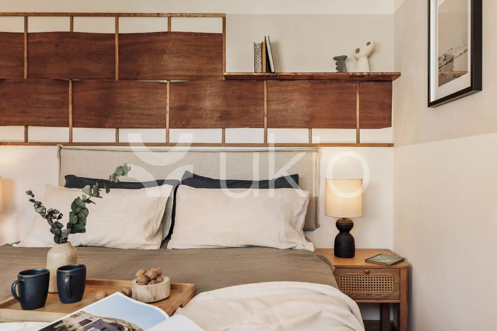 Dormitori de Apartament de lloguer en Barcelona amb Aire condicionat, Calefacció i Moblat