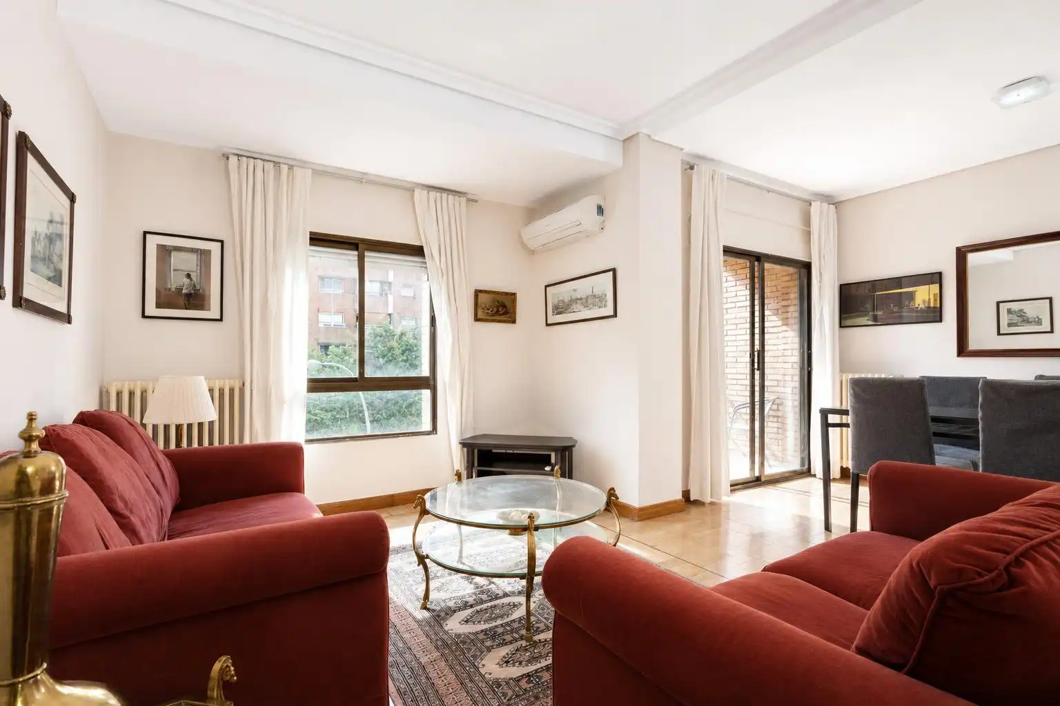 Sala de estar de Piso de alquiler en Madrid con Aire acondicionado, Calefacción y Terraza